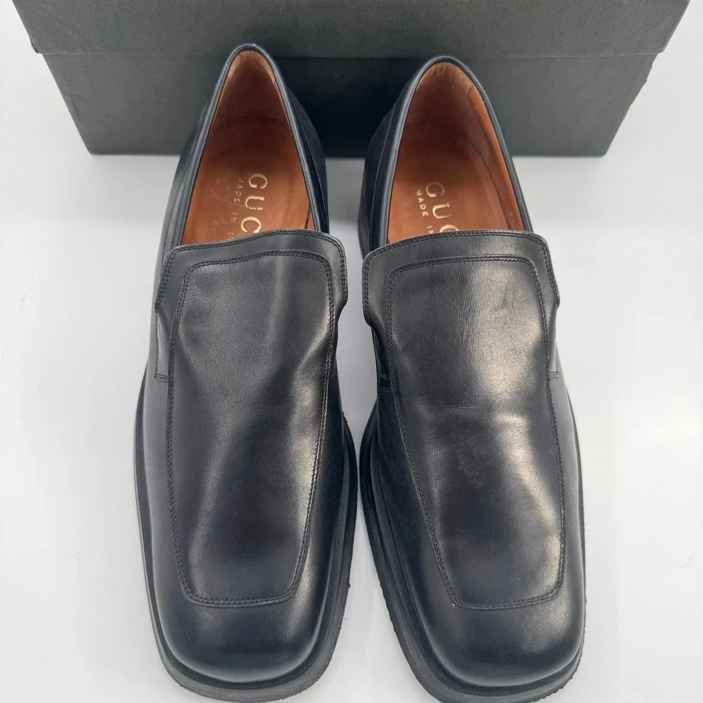 Gucci Black Mens Loafers Size IT 41 Mens 7.5/8 Womens 10/11